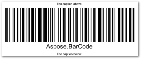 Generate barcode with caption in C#